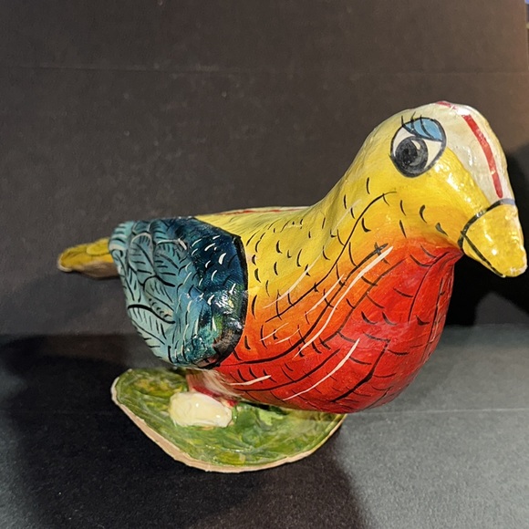 Colorful Paper Mache bird - Picture 4 of 6